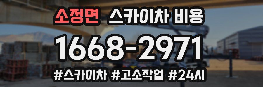 소정면 스카이차 비용