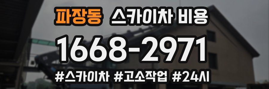 파장동 스카이차 비용