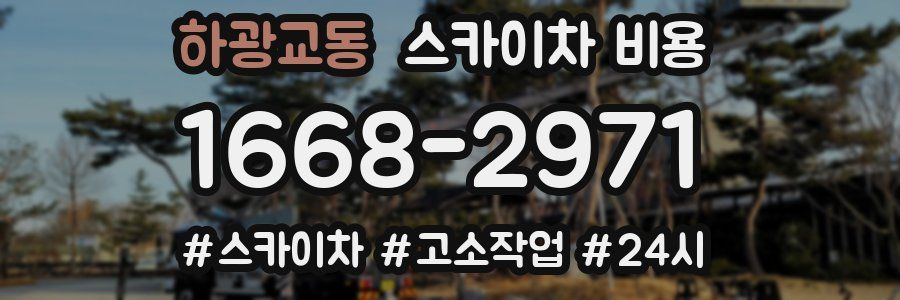 하광교동 스카이차 비용