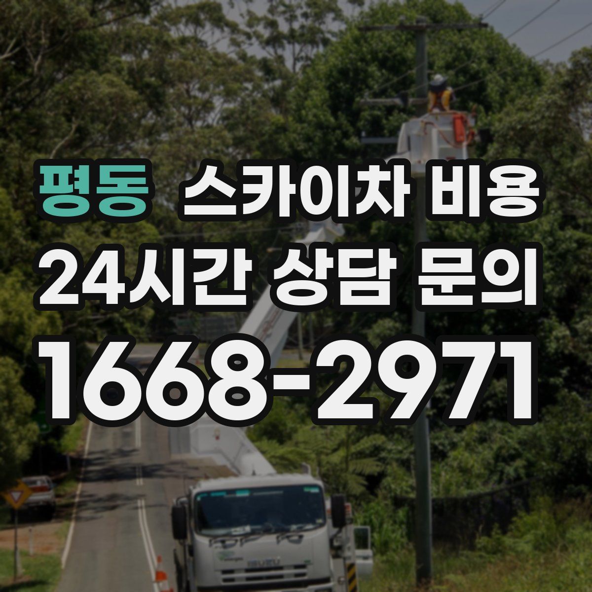 평동 스카이차 비용