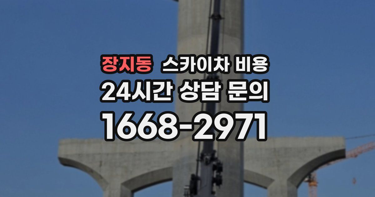 장지동 스카이차 비용