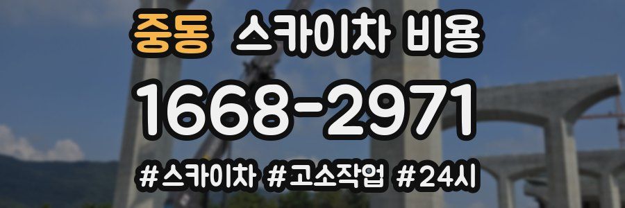 중동 스카이차 비용