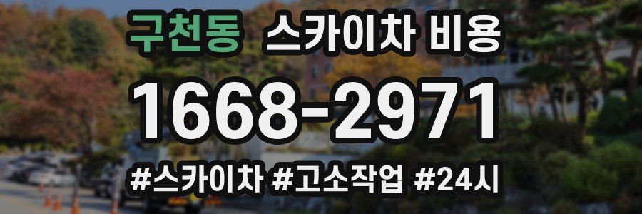 구천동 스카이차 비용