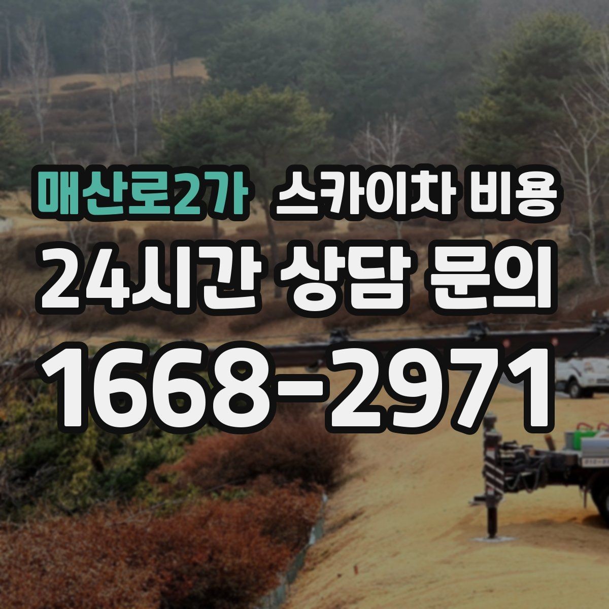 매산로2가 스카이차 비용 외벽 크랙 점검만 하는 경우 비용 포인트