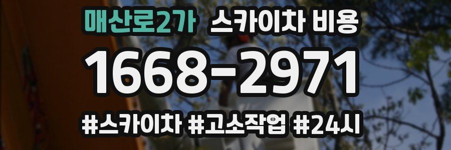 매산로2가 스카이차 비용