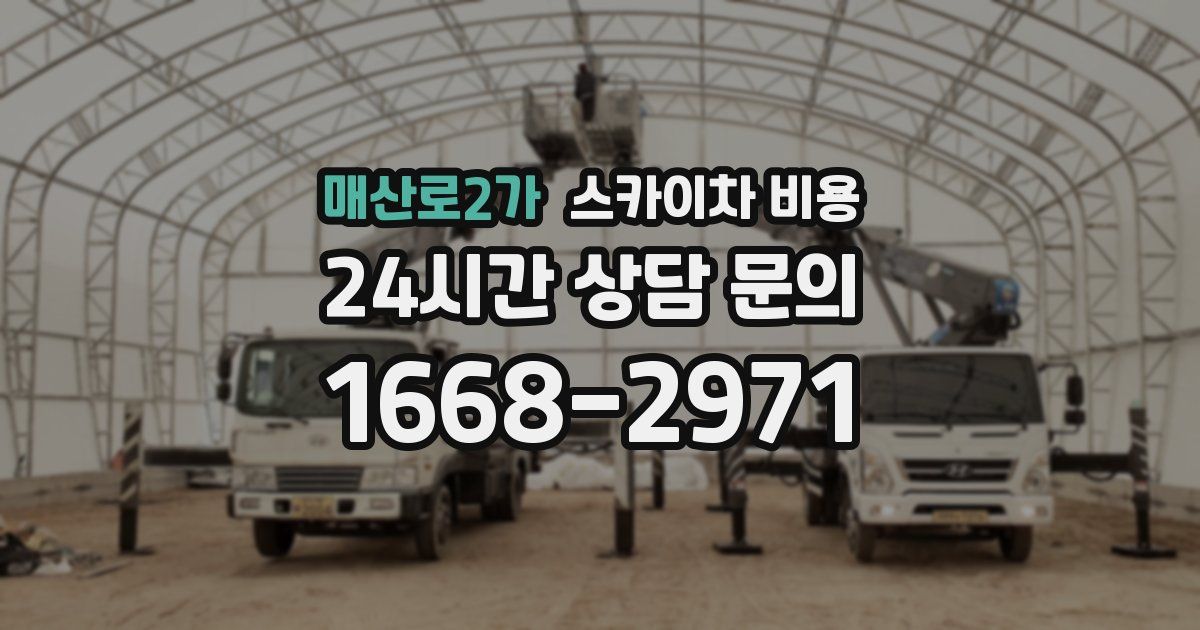매산로2가 스카이차 비용