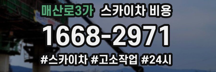 매산로3가 스카이차 비용