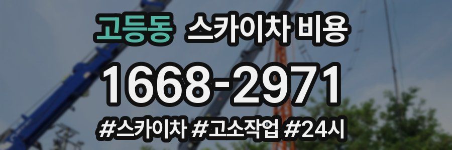 고등동 스카이차 비용