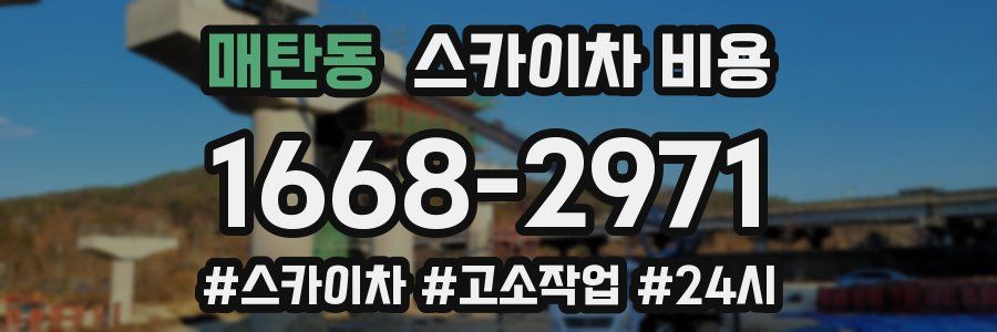 매탄동 스카이차 비용