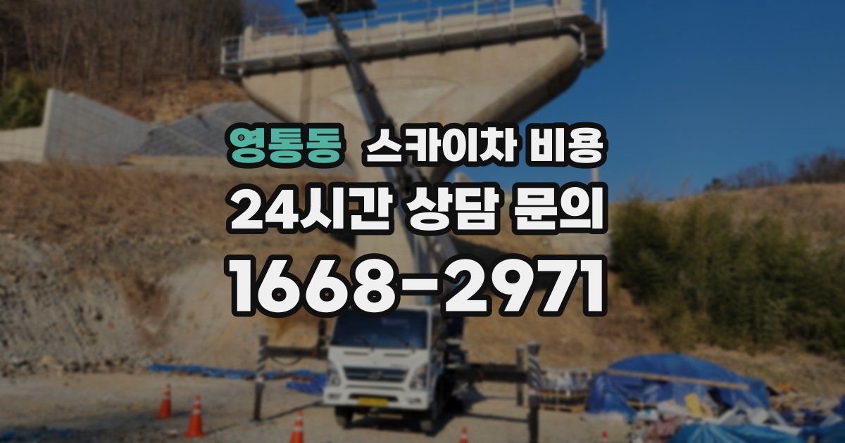 영통동 스카이차 비용