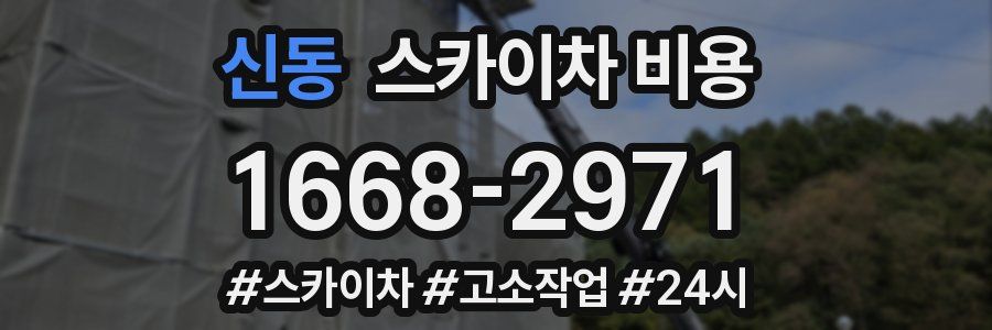 신동 스카이차 비용