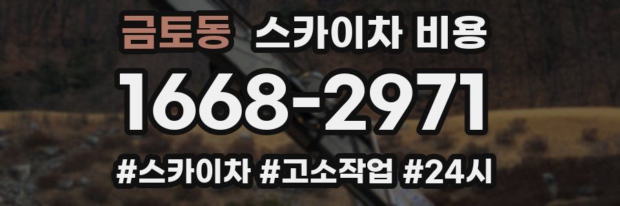 금토동 스카이차 비용