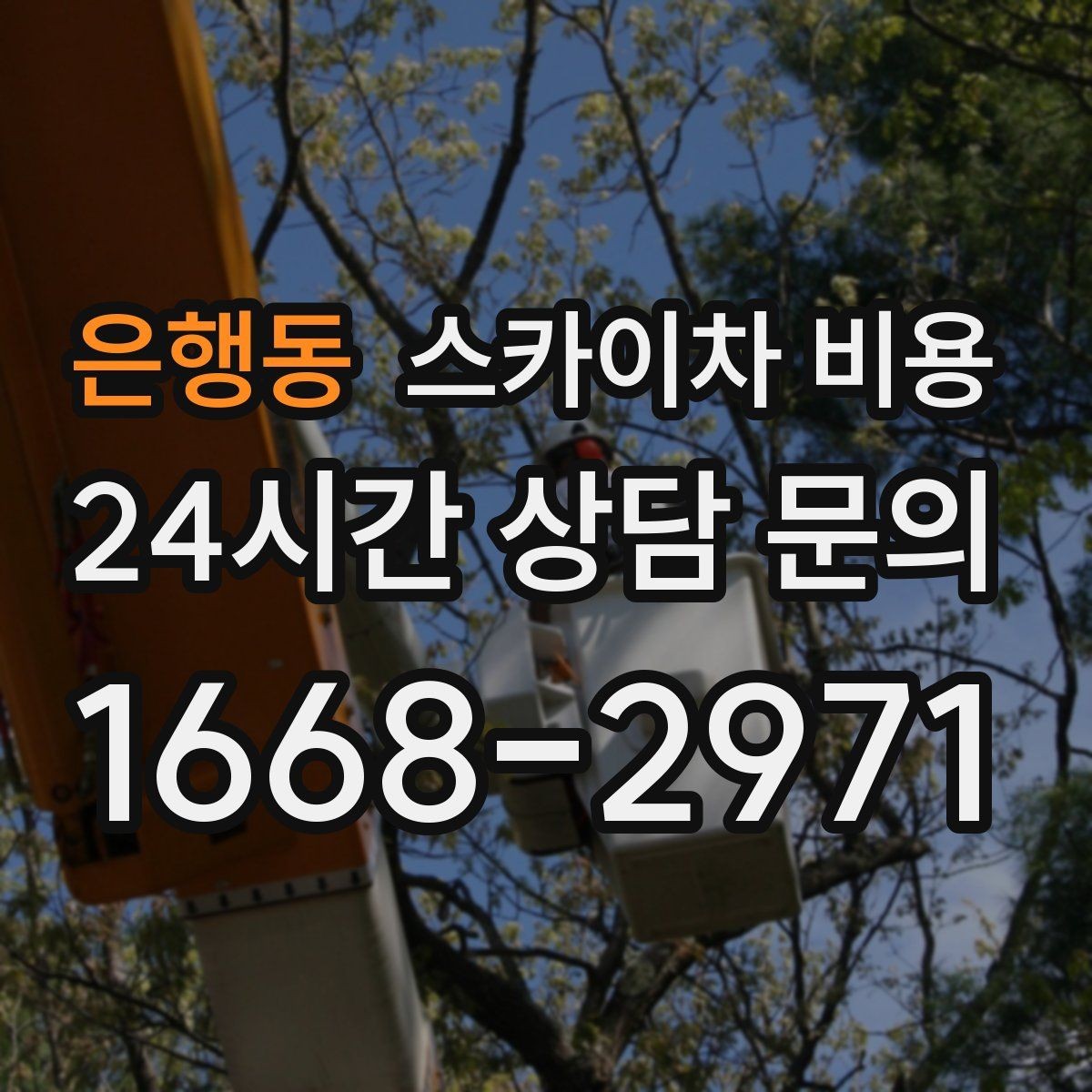 은행동 스카이차 비용 작업 유형별로 달라지는 견적 포인트 모음