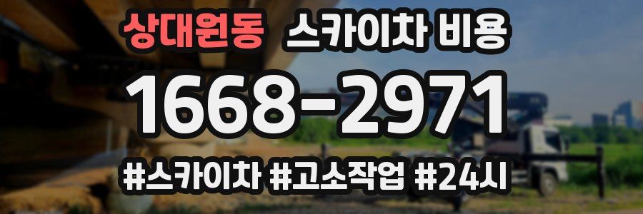 상대원동 스카이차 비용