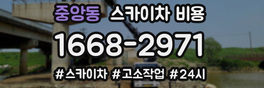 중앙동 스카이차 비용