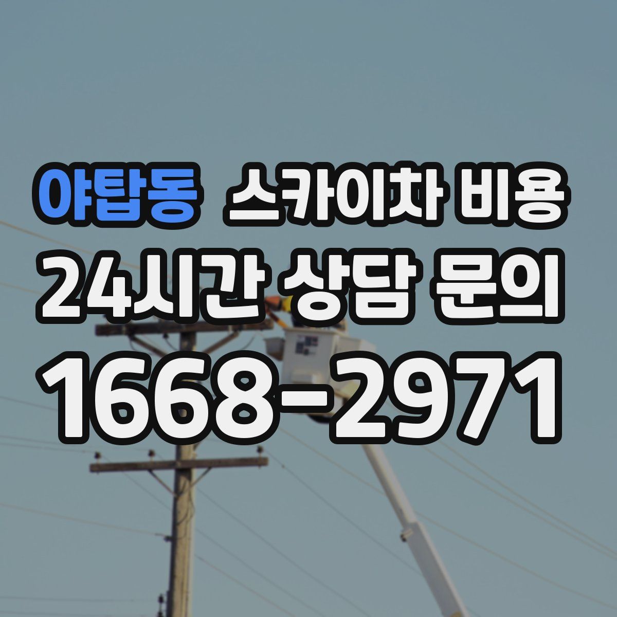 야탑동 스카이차 비용