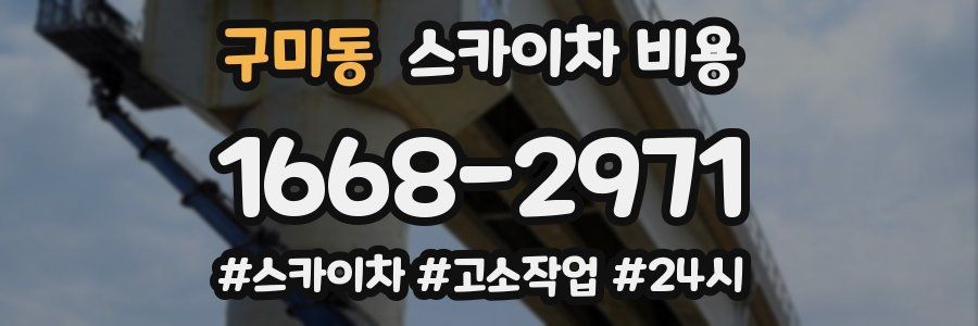 구미동 스카이차 비용