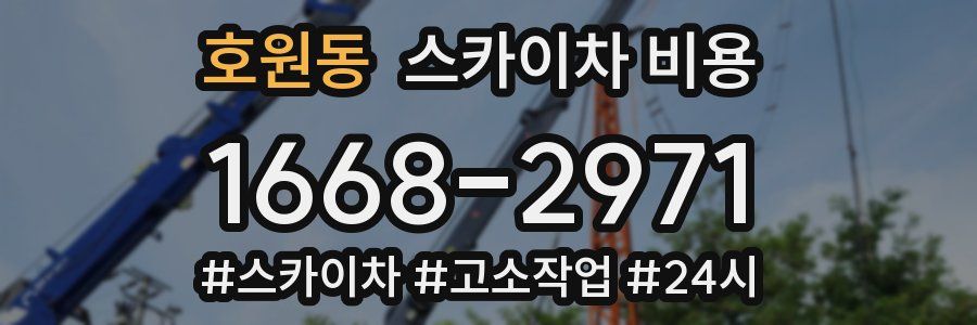 호원동 스카이차 비용