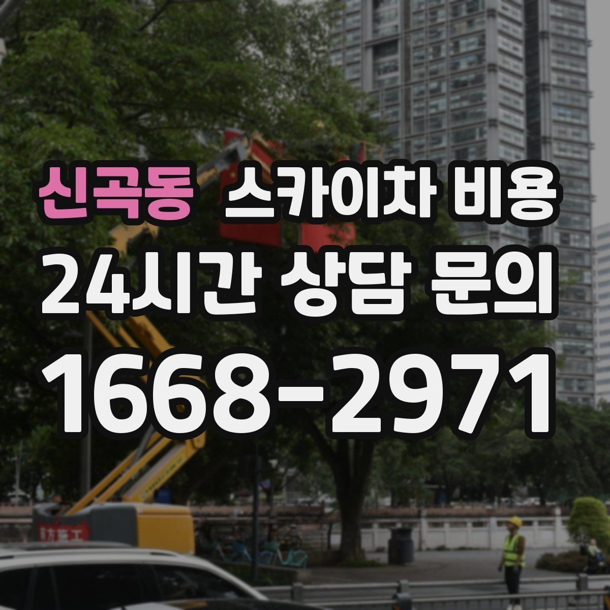 신곡동 스카이차 비용 날씨 변수까지 고려한 일정 짜는 방법