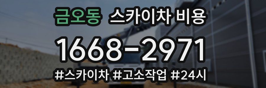 금오동 스카이차 비용