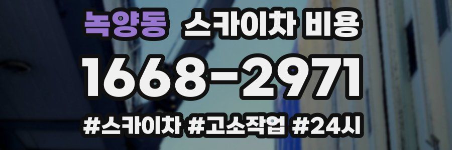 녹양동 스카이차 비용