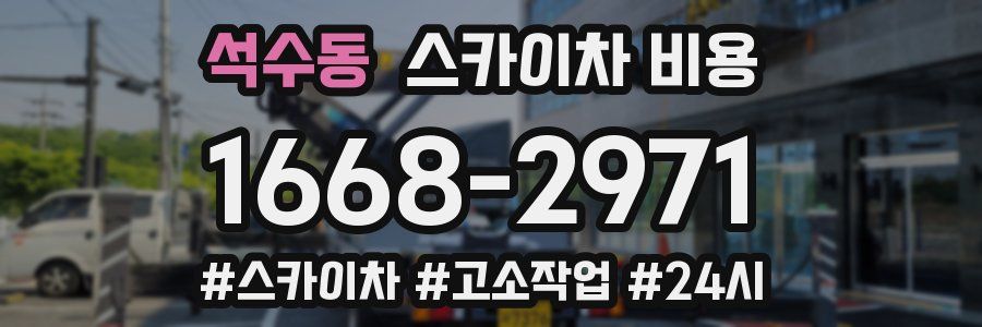 석수동 스카이차 비용