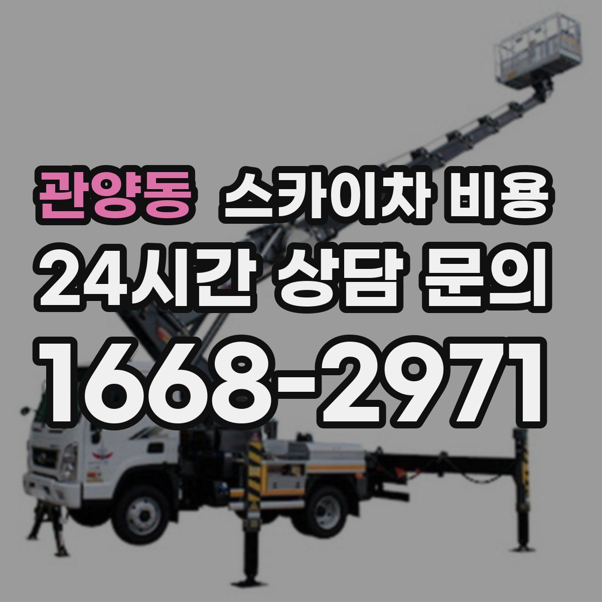 관양동 스카이차 비용