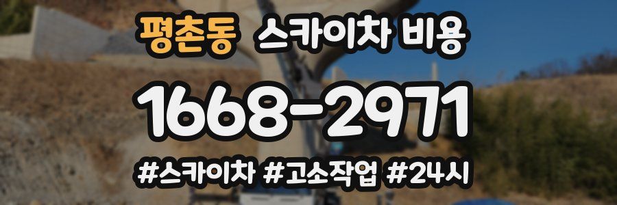 평촌동 스카이차 비용