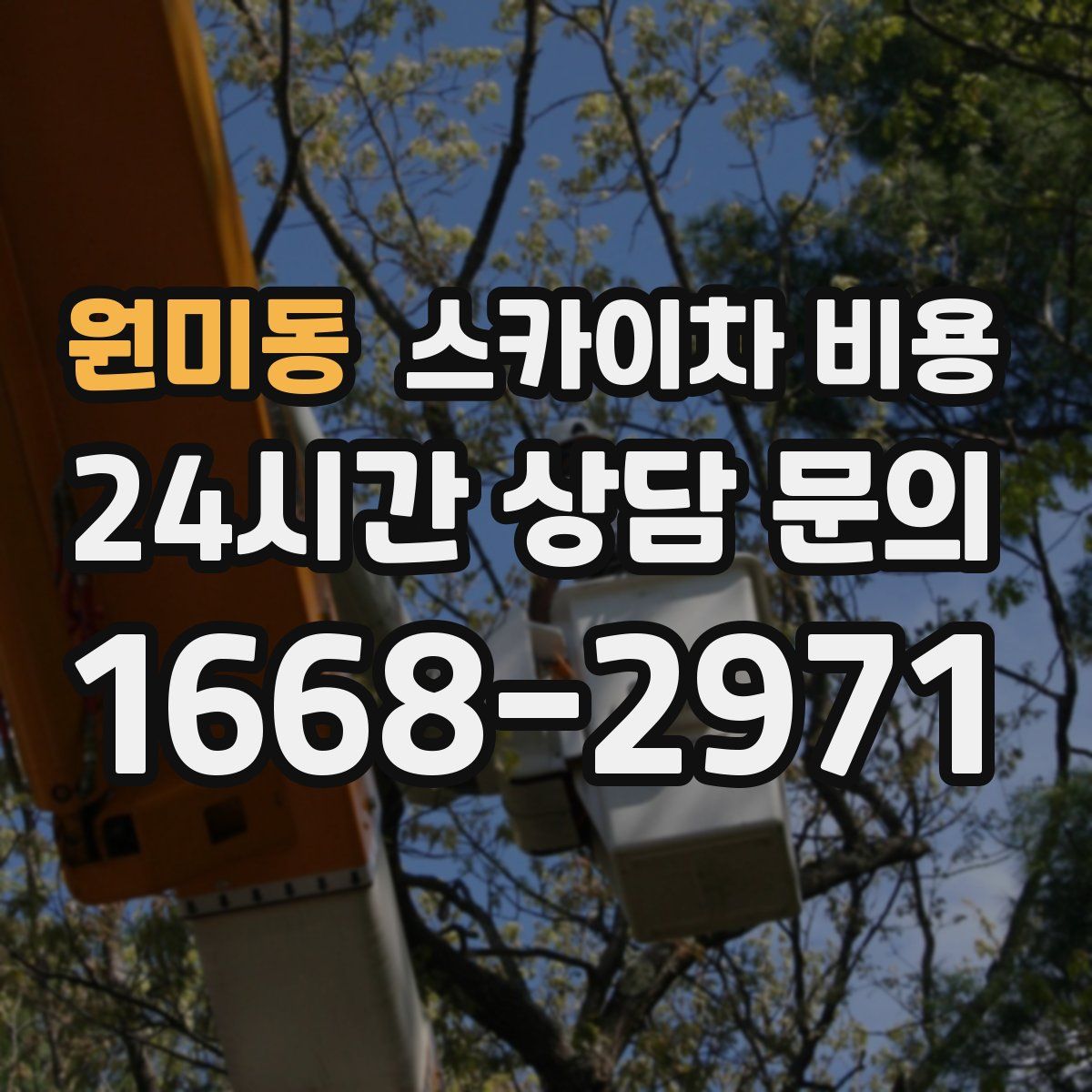 원미동 스카이차 비용