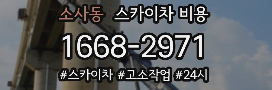 소사동 스카이차 비용