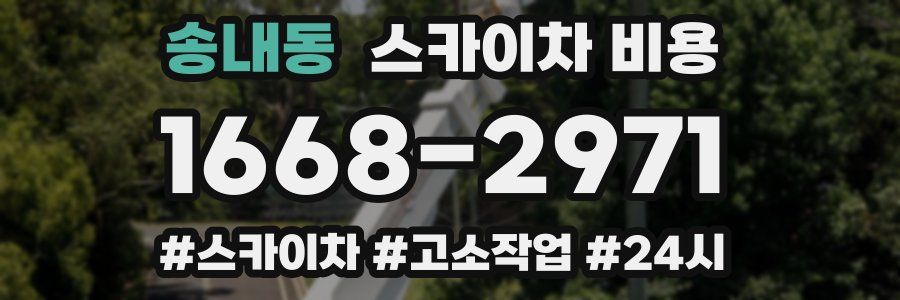 송내동 스카이차 비용