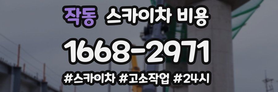 작동 스카이차 비용