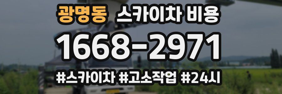 광명동 스카이차 비용