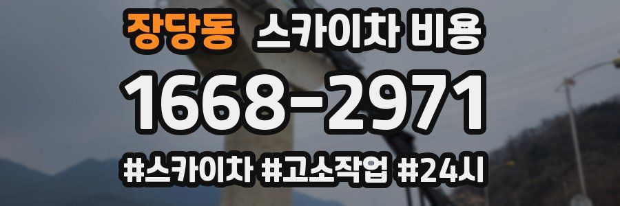 장당동 스카이차 비용