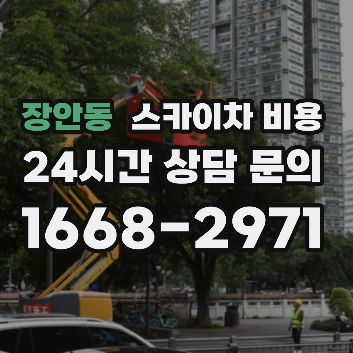 장안동 스카이차 비용