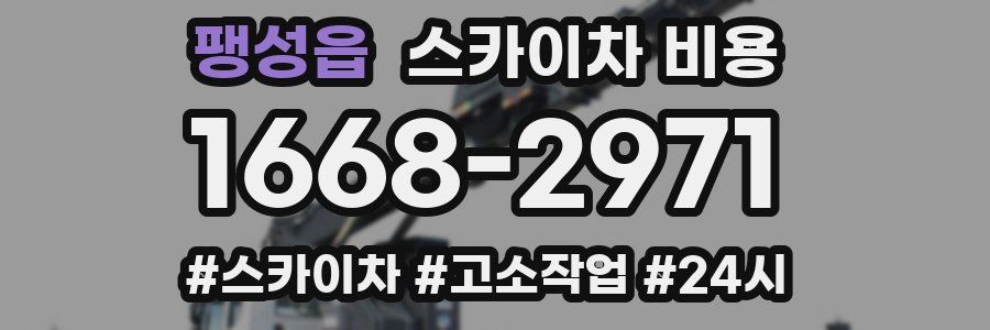 팽성읍 스카이차 비용