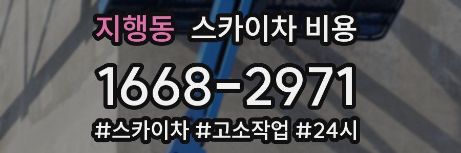 지행동 스카이차 비용