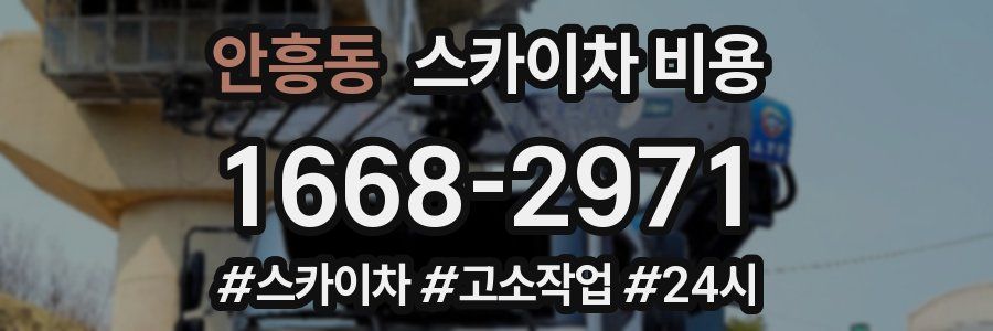 안흥동 스카이차 비용