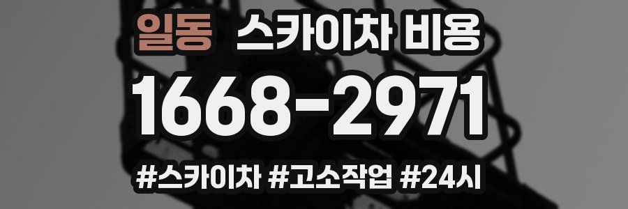 일동 스카이차 비용