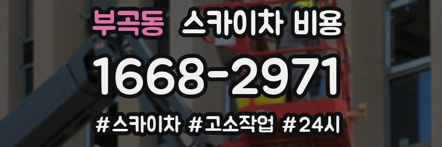 부곡동 스카이차 비용