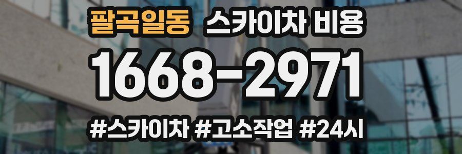 팔곡일동 스카이차 비용