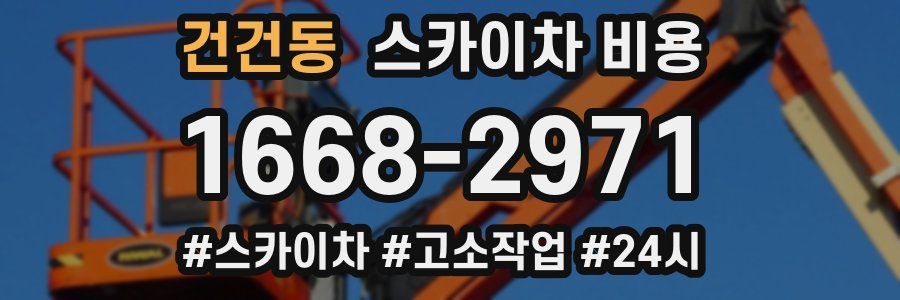 건건동 스카이차 비용