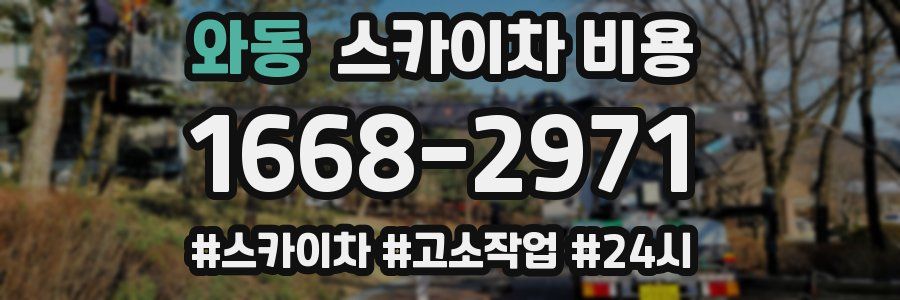 와동 스카이차 비용