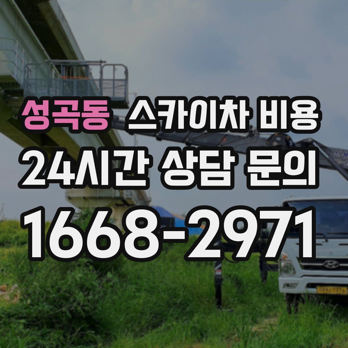 성곡동 스카이차 비용