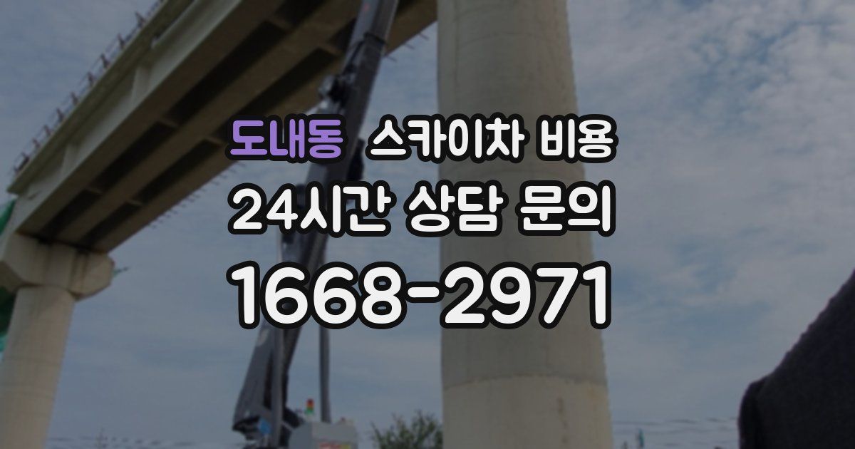 도내동 스카이차 비용