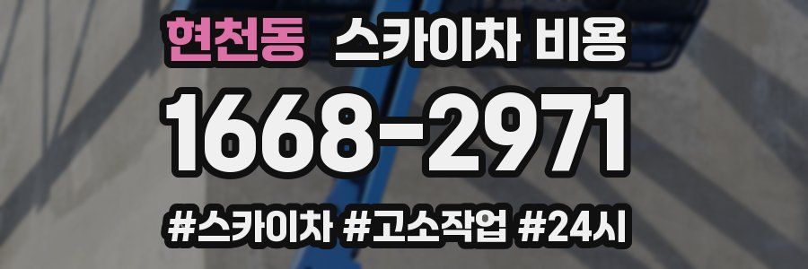 현천동 스카이차 비용