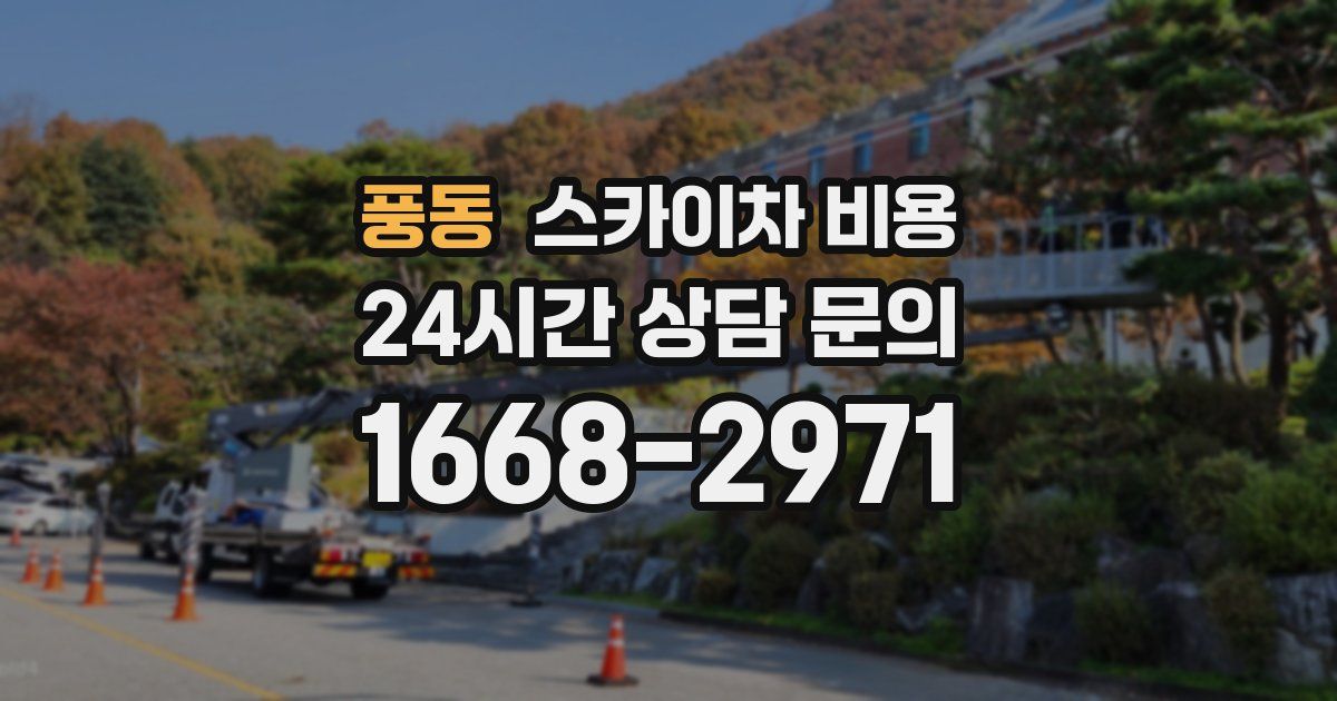 풍동 스카이차 비용