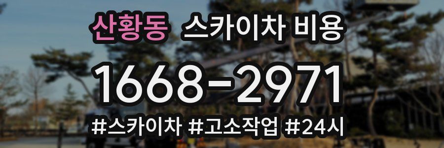 산황동 스카이차 비용