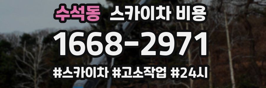 수석동 스카이차 비용
