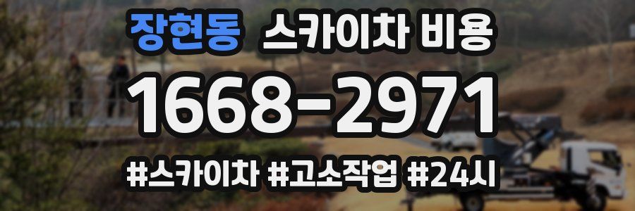 장현동 스카이차 비용